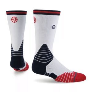 Stance 559 New Orleans Pelicans NBA Core Crew Sock Red White Blue Small